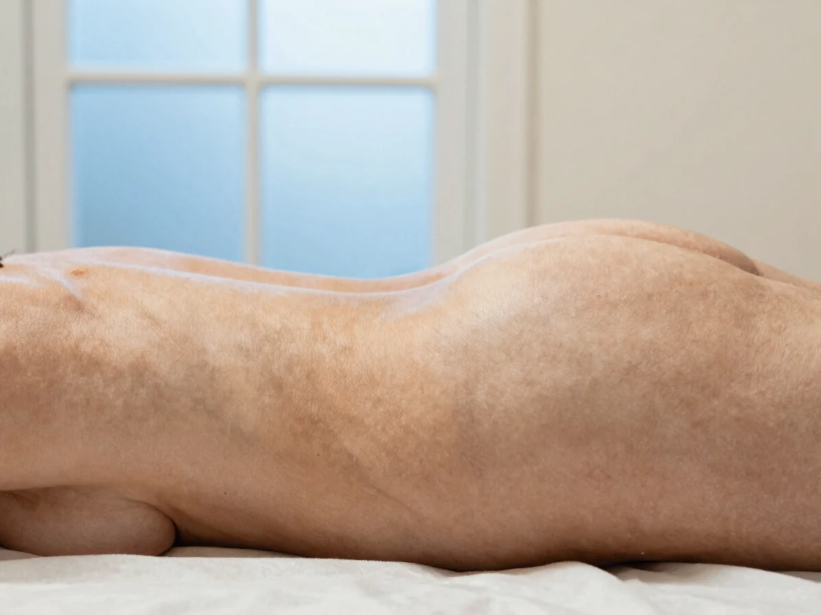 Détail de peau réelle d'une femme de 45 ans, texture naturelle, l